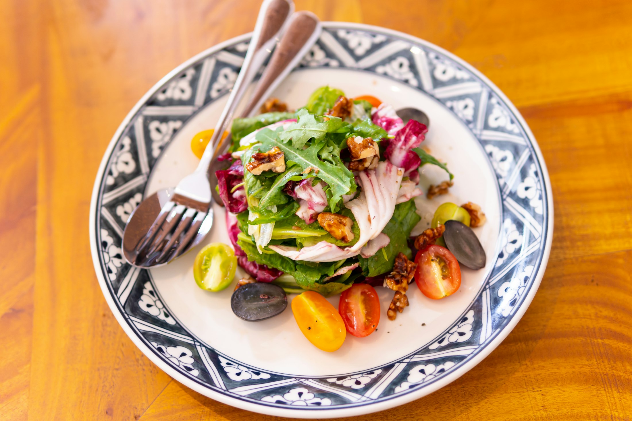 Fresh whole-food ingredients prepared on a kitchen table.